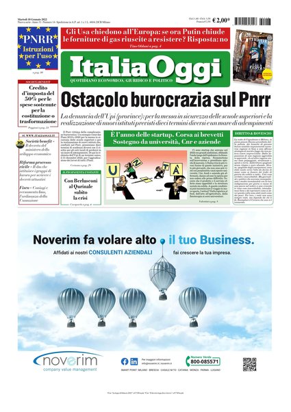 Italia oggi : quotidiano di economia finanza e politica